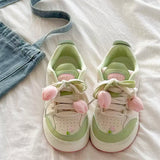 Boogzel Apparel Mint Green Tulip Sneakers, view 4