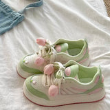 Boogzel Apparel Mint Green Tulip Sneakers, view 6