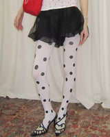 Boogzel Apparel Missed Calls Polka Dot Tights, view 2
