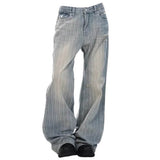 Boogzel Apparel Missed Calls Striped Wide-Leg Jeans, view 2