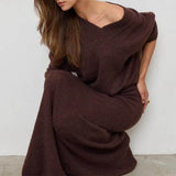 Boogzel Apparel Mocha Sweater & Skirt Co-Ord, view 2