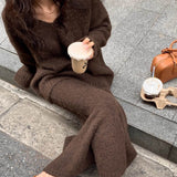 Boogzel Apparel Mocha Sweater & Skirt Co-Ord, view 3