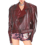 Boogzel Apparel Model Behavior 90s Style Moto Jacket, view 2