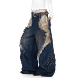 Boogzel Apparel Model Behavior Distressed Wide-Leg Jeans, view 3