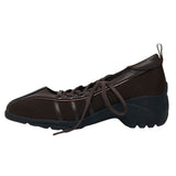 Boogzel Apparel Model Behavior Lace Up Ballet Heeled Sneakers, view 5