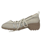 Boogzel Apparel Model Behavior Lace Up Ballet Heeled Sneakers, view 6