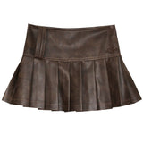Boogzel Apparel Model Behavior Leather Skirt, view 2