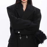 Boogzel Apparel Model Behavior Long Coat, view 4