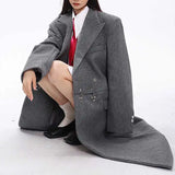 Boogzel Apparel Model Behavior Long Coat, view 6