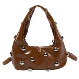 Boogzel Apparel Model Off Duty Studded Bag, view 3
