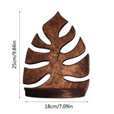 Boogzel Apparel Monstera Leaf Wooden Shelf, view 4