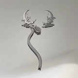 Boogzel Apparel Moon Asymmetric Earrings, view 2