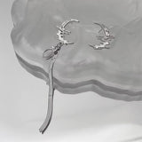 Boogzel Apparel Moon Asymmetric Earrings, view 5