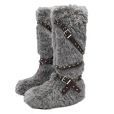 Boogzel Apparel Moon Walk Furry Boots, view 2