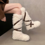 Boogzel Apparel Moon Walk Furry Boots, view 5