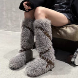 Boogzel Apparel Moon Walk Furry Boots, view 6
