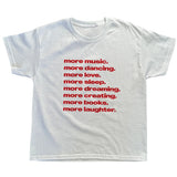 Boogzel Apparel More Music Graphic T-Shirt, view 3