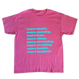 Boogzel Apparel More Music Graphic T-Shirt, view 4