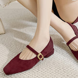 Boogzel Apparel Morning Café Low Heel Babies with Strap, view 6