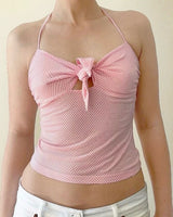 Boogzel Apparel Morning In Paris Polka Dot Halter Top, view 2