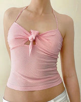 Boogzel Apparel Morning In Paris Polka Dot Halter Top, view 4