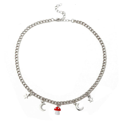 Boogzel Apparel Mushroom Chain Necklace