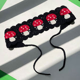 Boogzel Apparel Mushroom Crochet Headband, view 3