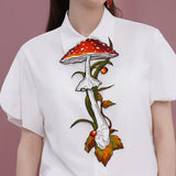 Boogzel Apparel Mushroom Embroidery Necktie, view 3