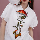 Boogzel Apparel Mushroom Embroidery Necktie, view 4