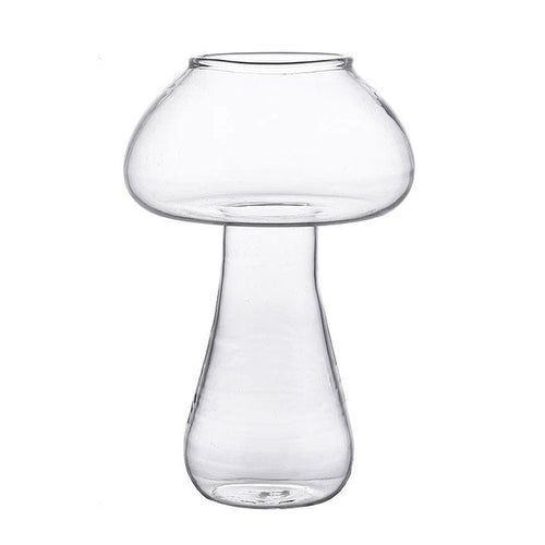 Boogzel Apparel Mushroom Shaped Glass Vase