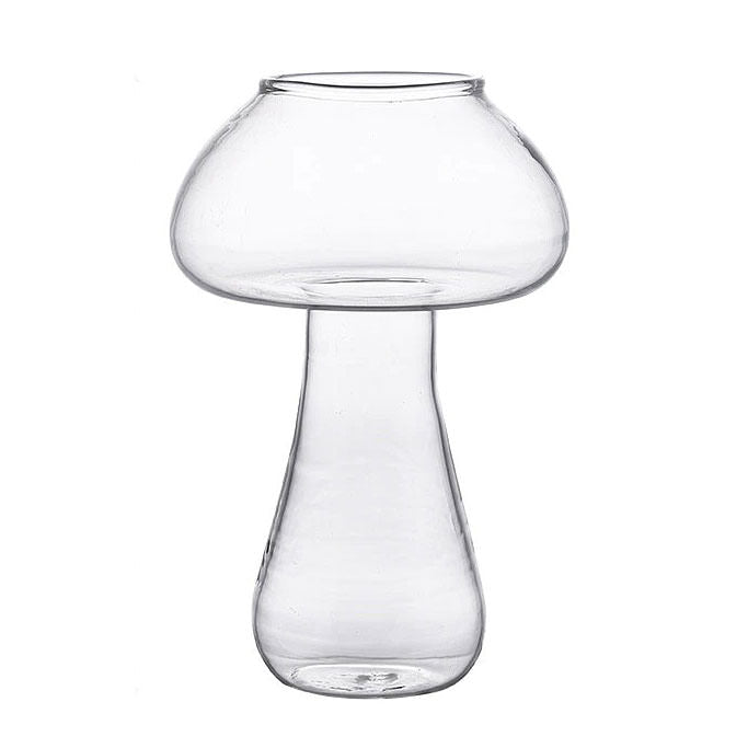 Boogzel Apparel Mushroom Shaped Glass Vase