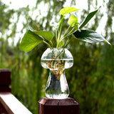 Boogzel Apparel Mushroom Shaped Glass Vase, view 3