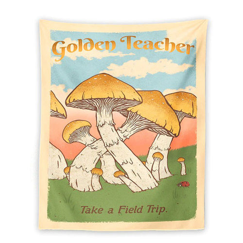 Boogzel Apparel Golden Teacher Wall Tapestry 🍄