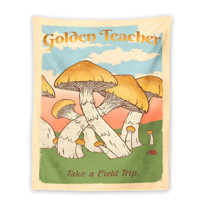 Boogzel Apparel Golden Teacher Wall Tapestry ๐