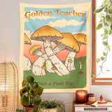 Boogzel Apparel Golden Teacher Wall Tapestry ๐, view 2