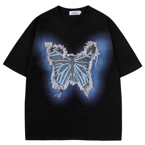 Boogzel Apparel Neon Butterfly Oversized T-Shirt