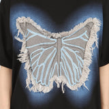 Boogzel Apparel Neon Butterfly Oversized T-Shirt, view 6