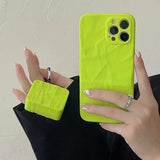 Boogzel Apparel Neon Green AirPods Case, view 3