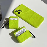 Boogzel Apparel Neon Green AirPods Case, view 6
