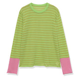 Boogzel Apparel Never Basic Striped Long Sleeve Top, view 2
