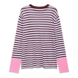 Boogzel Apparel Never Basic Striped Long Sleeve Top, view 3