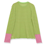 Boogzel Apparel Never Basic Striped Long Sleeve Top, view 4
