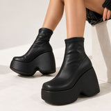 Boogzel Apparel No Apologies Chunky Platform Boots, view 2