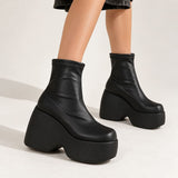 Boogzel Apparel No Apologies Chunky Platform Boots, view 4