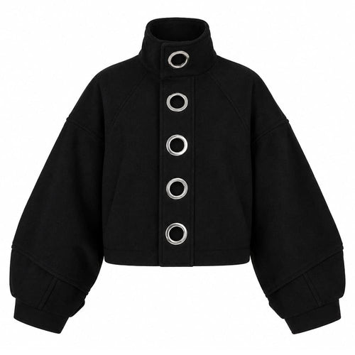 Boogzel Apparel No Apologies Oversized Grommet Jacket