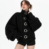 Boogzel Apparel No Apologies Oversized Grommet Jacket, view 2
