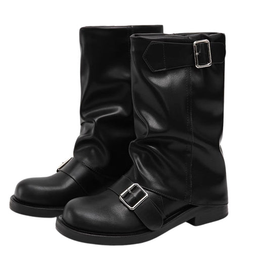Boogzel Apparel No Apologies Wide Calf Tube Boots