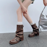 Boogzel Apparel No Apologies Wide Calf Tube Boots, view 4