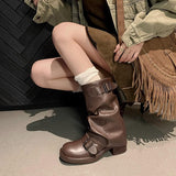 Boogzel Apparel No Apologies Wide Calf Tube Boots, view 5