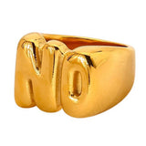 Boogzel Apparel NO Chunky Ring, view 2
